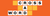 An orange, yellow, and white crossword puzzle grid with the words