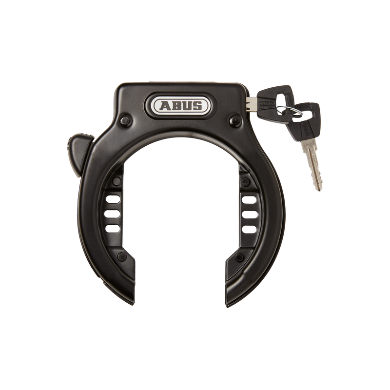 RadCity Wheel Lock by ABUS shown with two keys