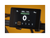 Black controller with full color display showing the range for two batteries and a PAS level of 1.