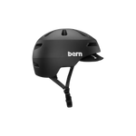 Side view of a Bern Brentwood helmet with MIPS protection in a matte black color