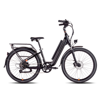 Side view of a charcoal RadCity 5 Plus step-thru electric city bike