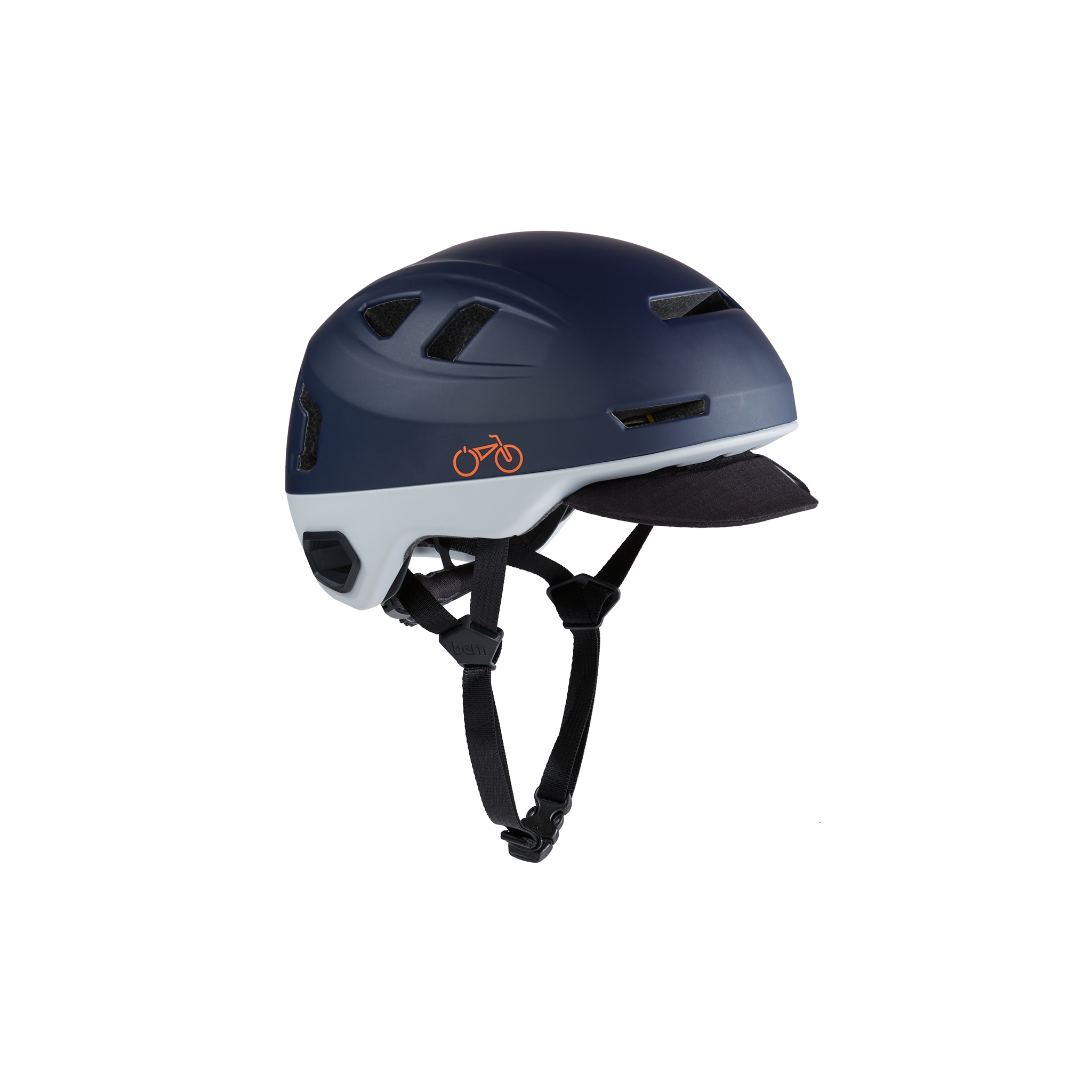 BERN, Hudson MIPS Bike Helmet with Integrated LED Rear Light and U-Lock Com