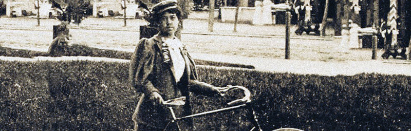 Early cycling icon Kitty Knox.
