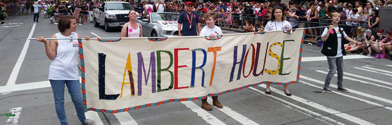 LGBTQ youth march in support of Lambert House.