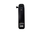 Top view of a Safe Shield battery with key inserted in key hole