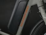 A Safe Shield battery on a ebike