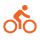 Icon of a person on a bike