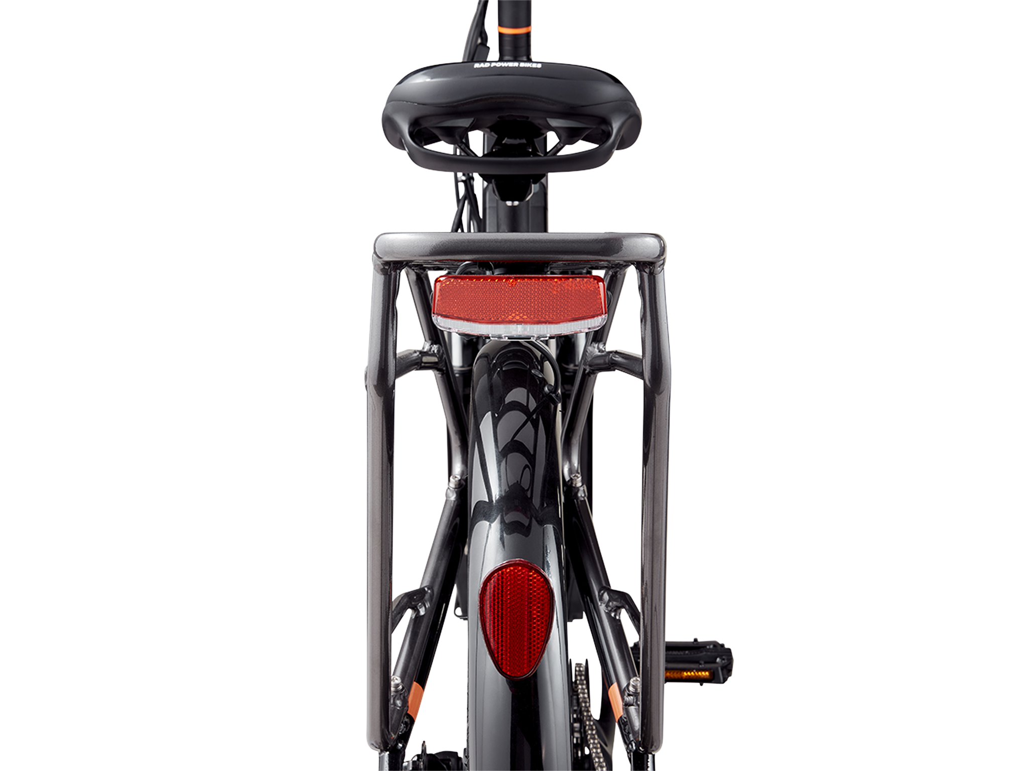 RadCity electric commuter bike in burgundy red