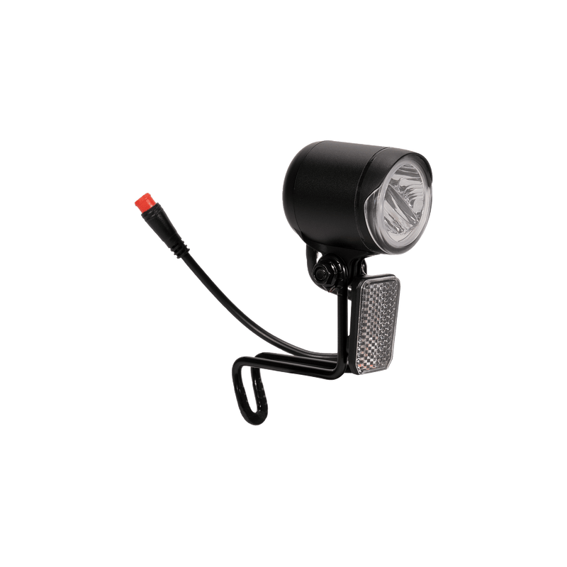 Replacement headlight with integrated reflector and connection cable for the RadExpand 5 Plus electric folding bike.