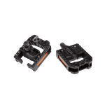 Black replacement pedals with yellow reflectors
