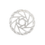 Gemma brake rotor - a silver metal disc with cutouts