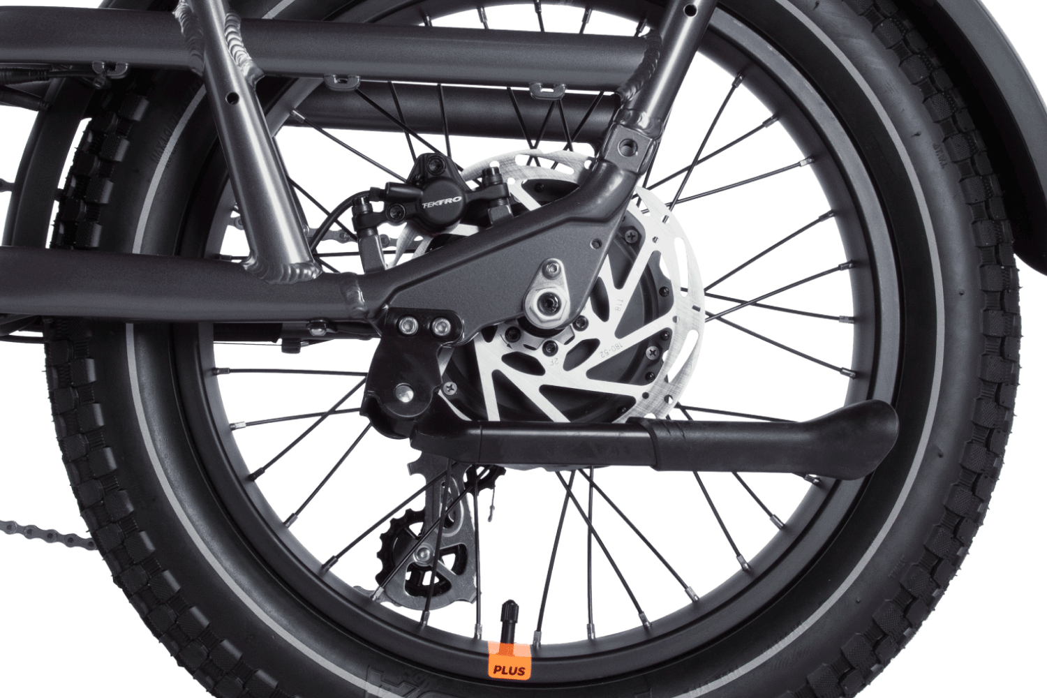 Charcoal-colored Radrunner 3 Plus electric utility bike