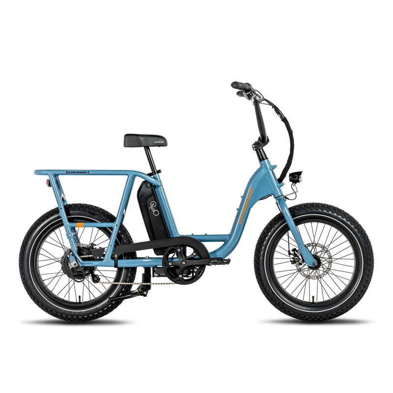 Urban Utility Ebike Mopedstyle Electric Bike Pool Shark Blue Rad