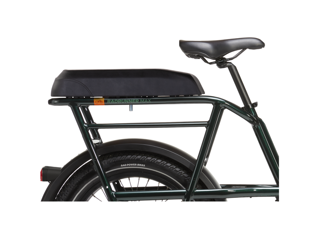 electric bicycle with passenger seat RadRunner 3 Passenger Package