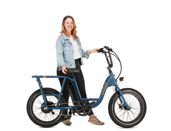 electric utility bicycle Flyer Via Cargo LongTail, Top Speed 20mph The Original is our flagship electric family cargo bike RadRunner Electric Cargo Utility Bike