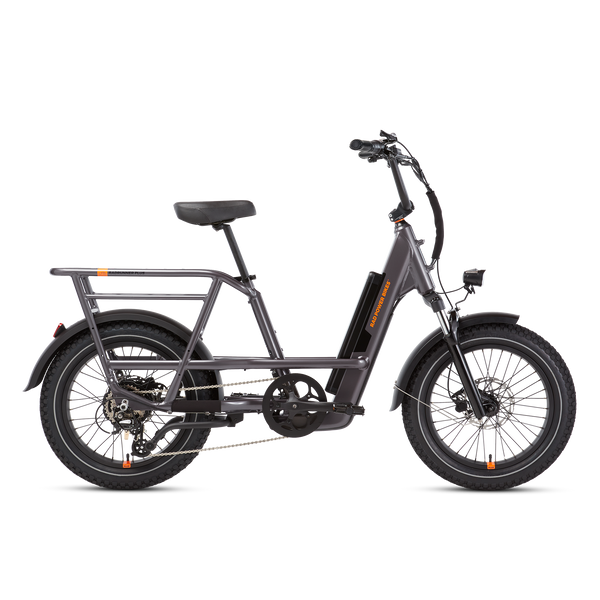 Charcoal-colored Radrunner 3 Plus electric utility bike