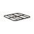 up close angle image of black rack platform