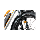 RadRover fender protecting rider from debris kicked up by tire