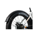 RadRover fender protecting rider from debris kicked up by tire