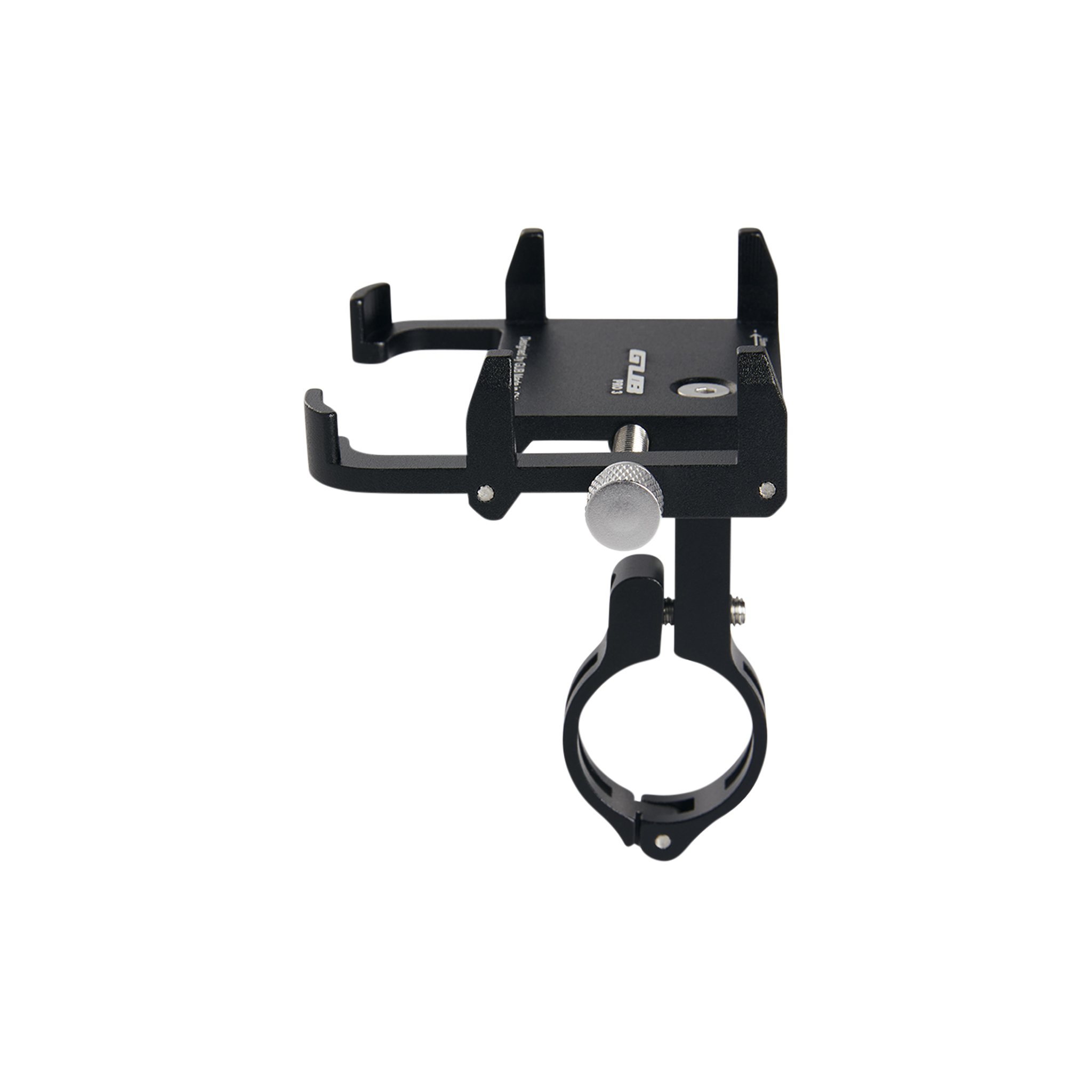 Close up image of GUB pro phone mount not on a bicycle with no phone