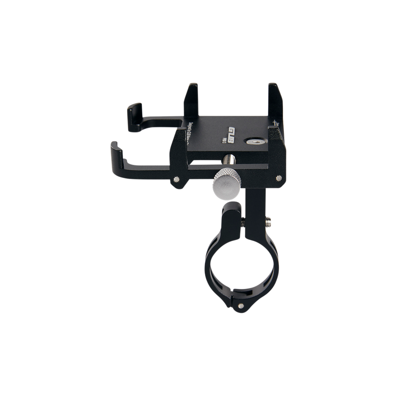 Close up image of GUB pro phone mount not on a bicycle with no phone