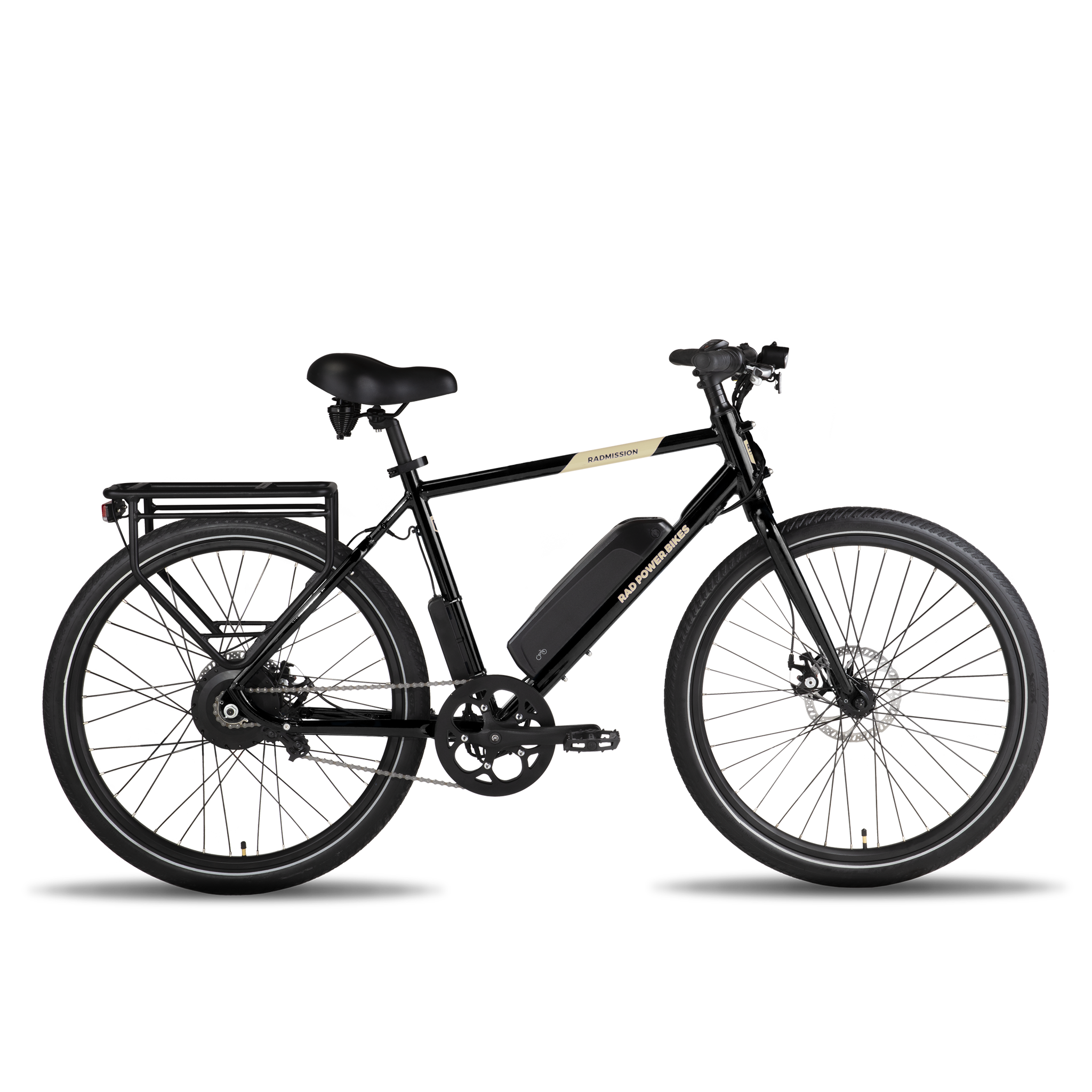 Rear rack on the RadMission ebike