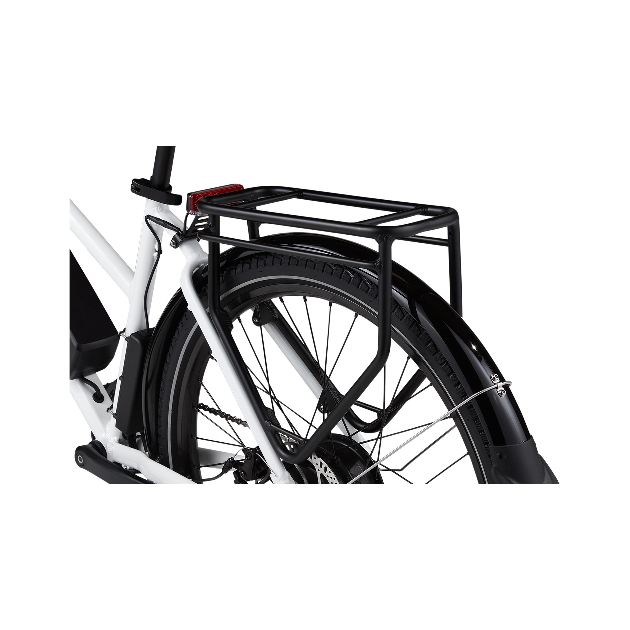 Rear rack on the RadMission ebike