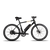 A side profile view of a black RadMission bike with a black Enhanced Comfort Saddle mounted on the seatpost