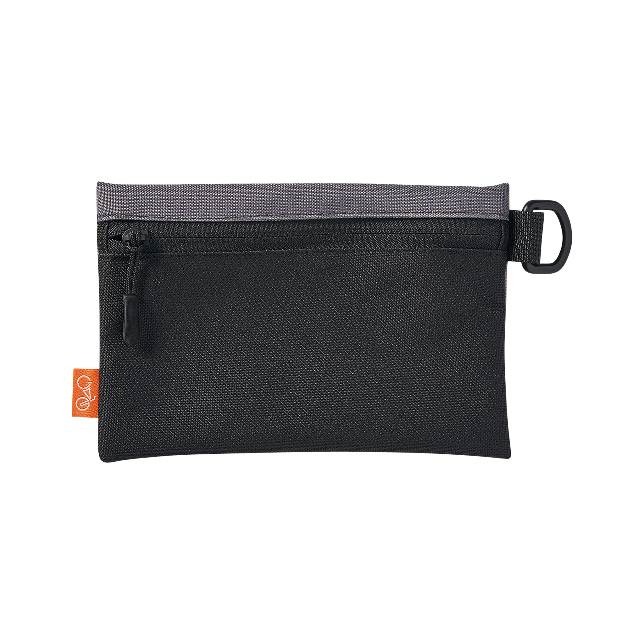 Close up of the black zippered pouch included in the Ballard Cargo Bag.
