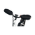 Frontal view of handlebar mitts attached to electric bike handlebars