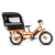 Side view of the Conestoga installed on an orange RadWagon