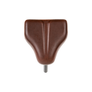 A side view of the plush RadRunner Comfort Saddle in espresso color