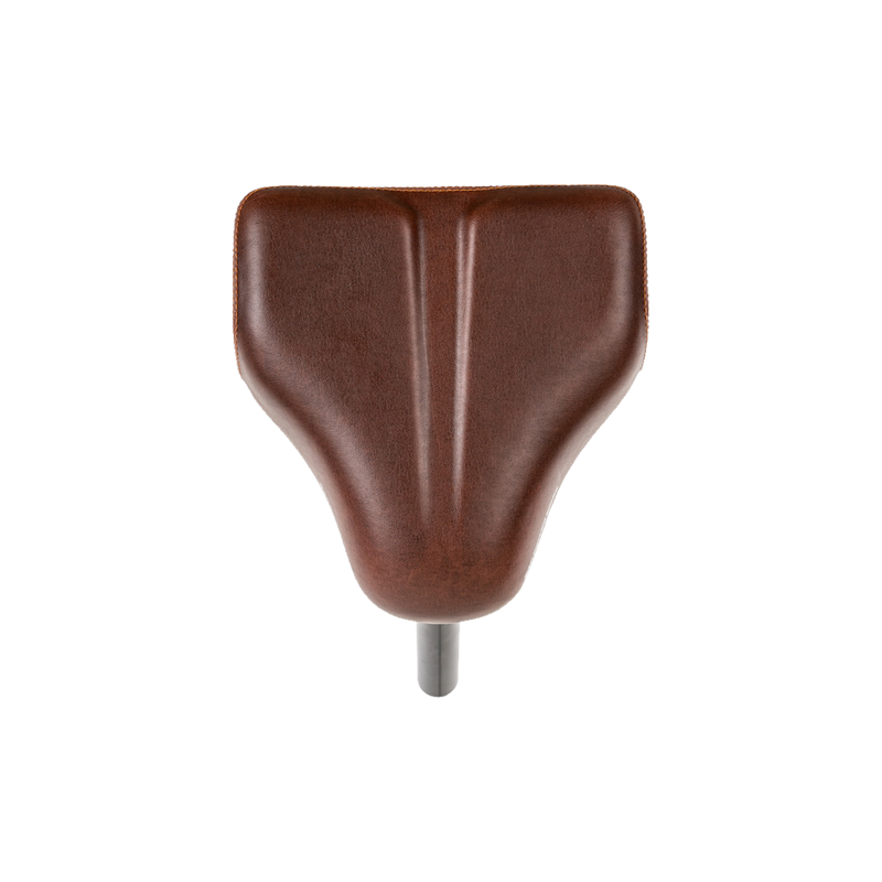A top view of the plush RadRunner Comfort Saddle in espresso color