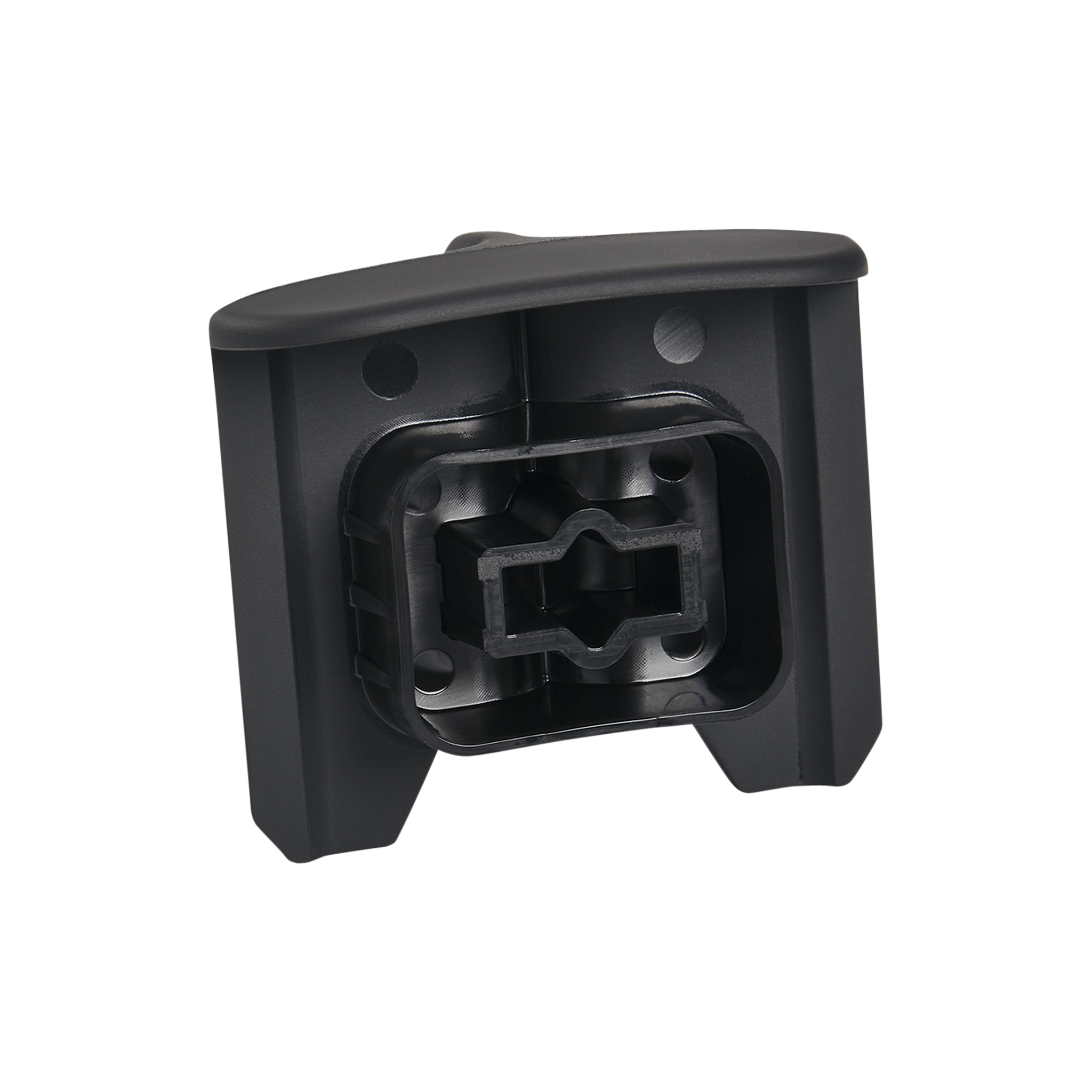 close up back angle image of semi-integrated battery terminal cover