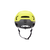 Rear view of a hyper green Hudson MIPS bike helmet.