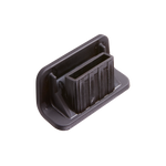 close up back angle view of external battery terminal cover 