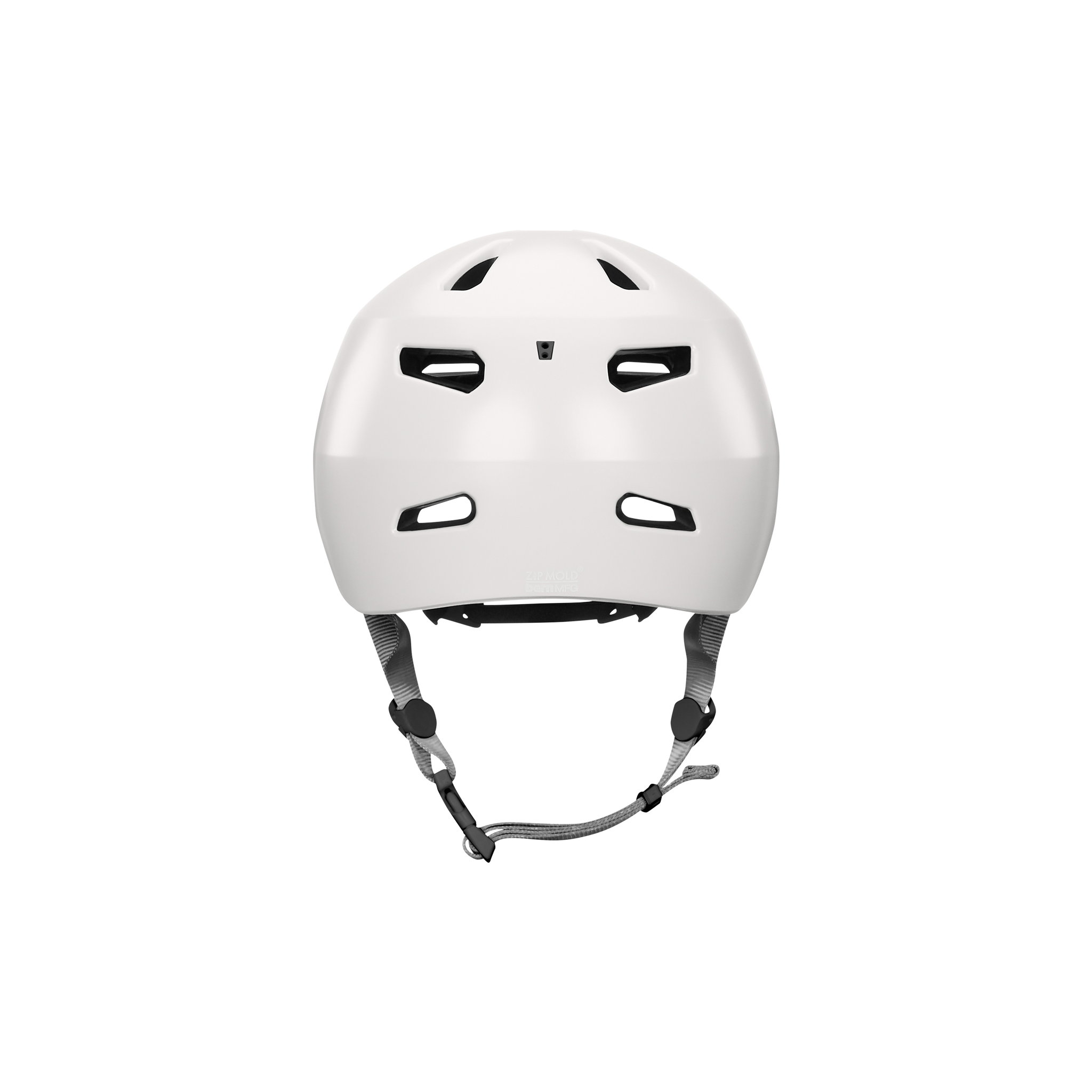Back view of a Bern Brentwood helmet with MIPS protection in a satin white color