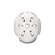 Top view of a Bern Brentwood helmet with MIPS protection in a satin white color
