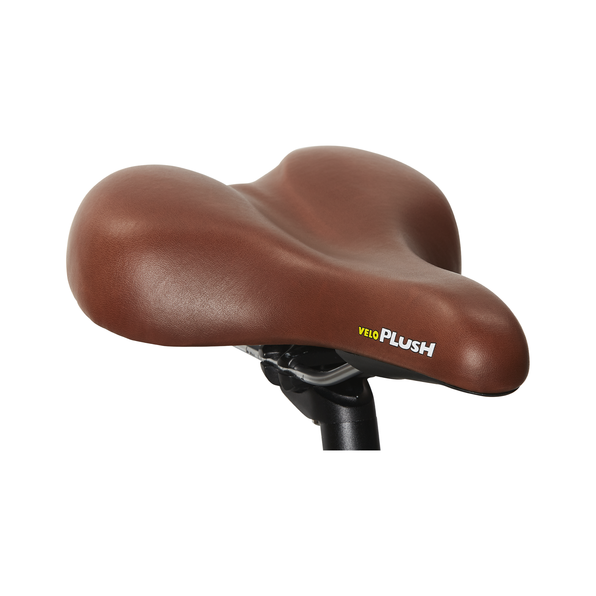 Close up of a bront bike seat mounted on a seatpost (not included)