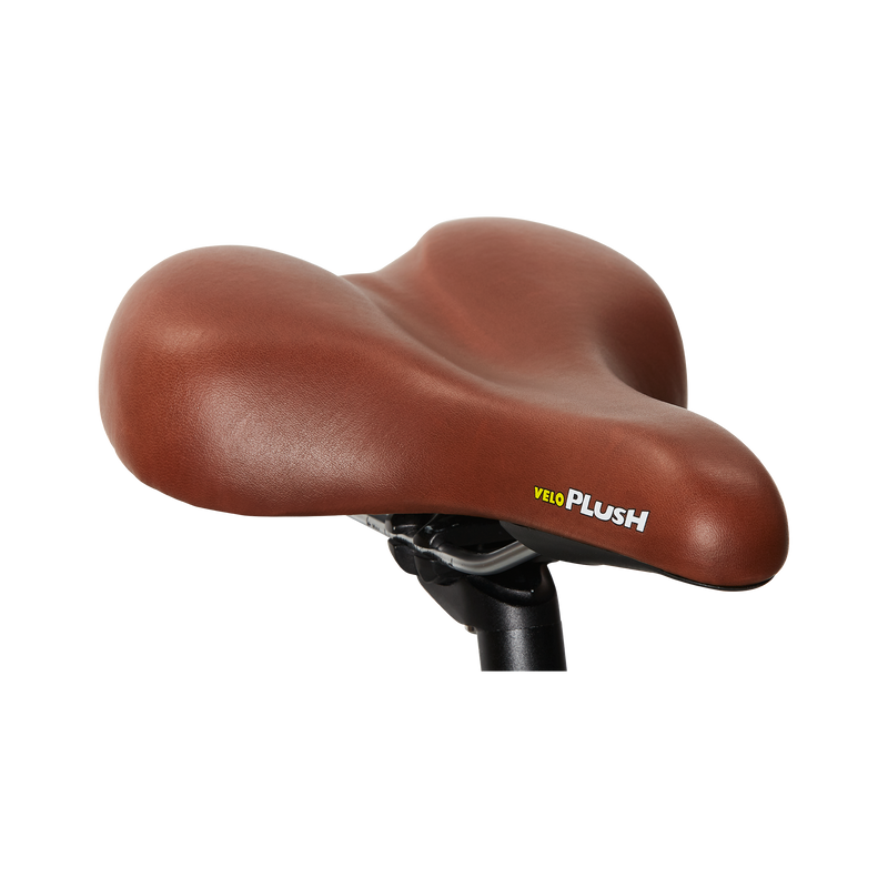 Close up of a bront bike seat mounted on a seatpost (not included)
