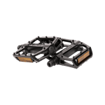 Black replacement pedals with yellow reflectors