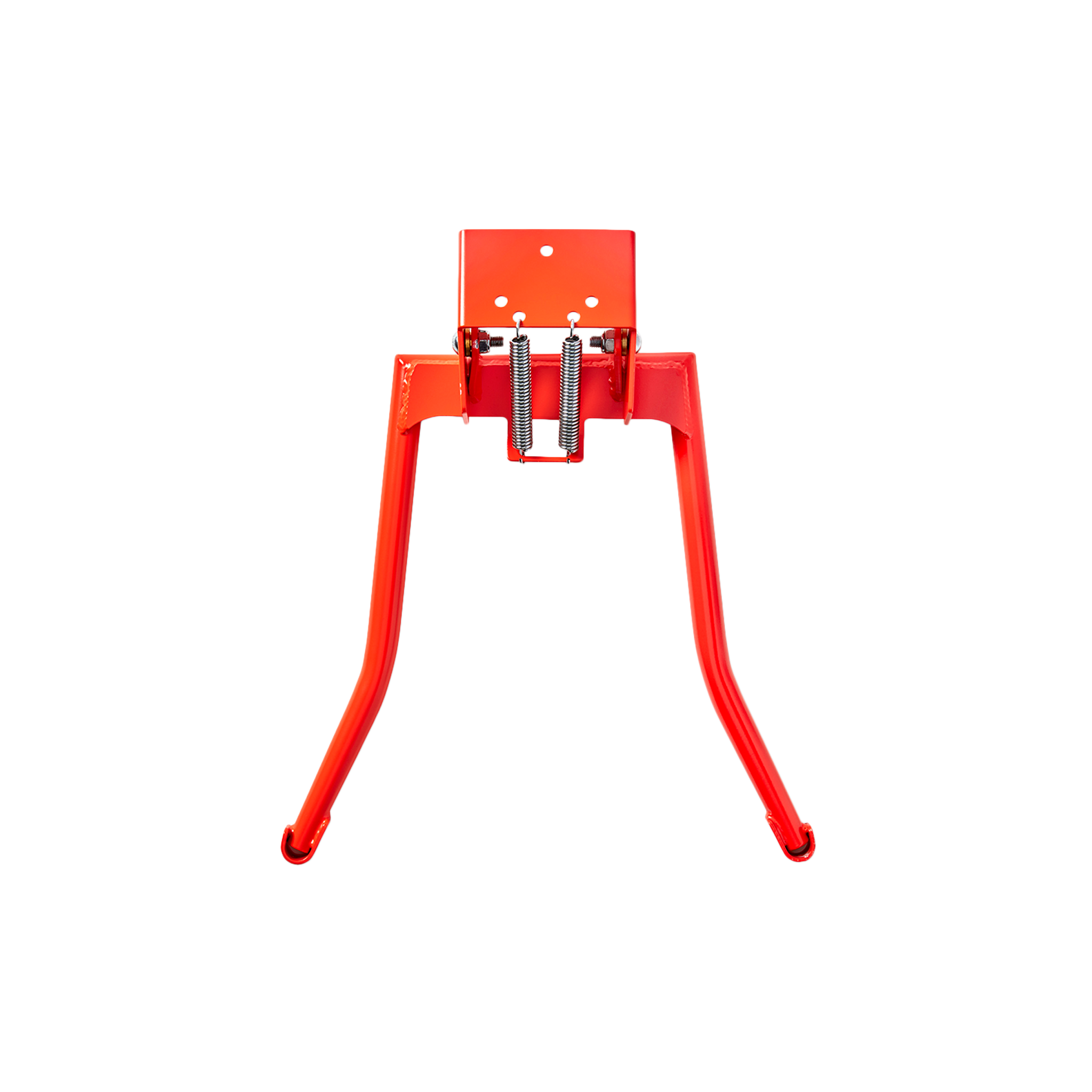 Detail view of an orange RadWagon kickstand