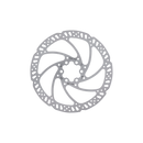 Detail view of a standard 180mm Tektro brake rotor