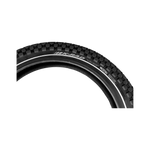 Close-up of Kenda K-Rad 20" x 3.3" ebike tire showing the tread.