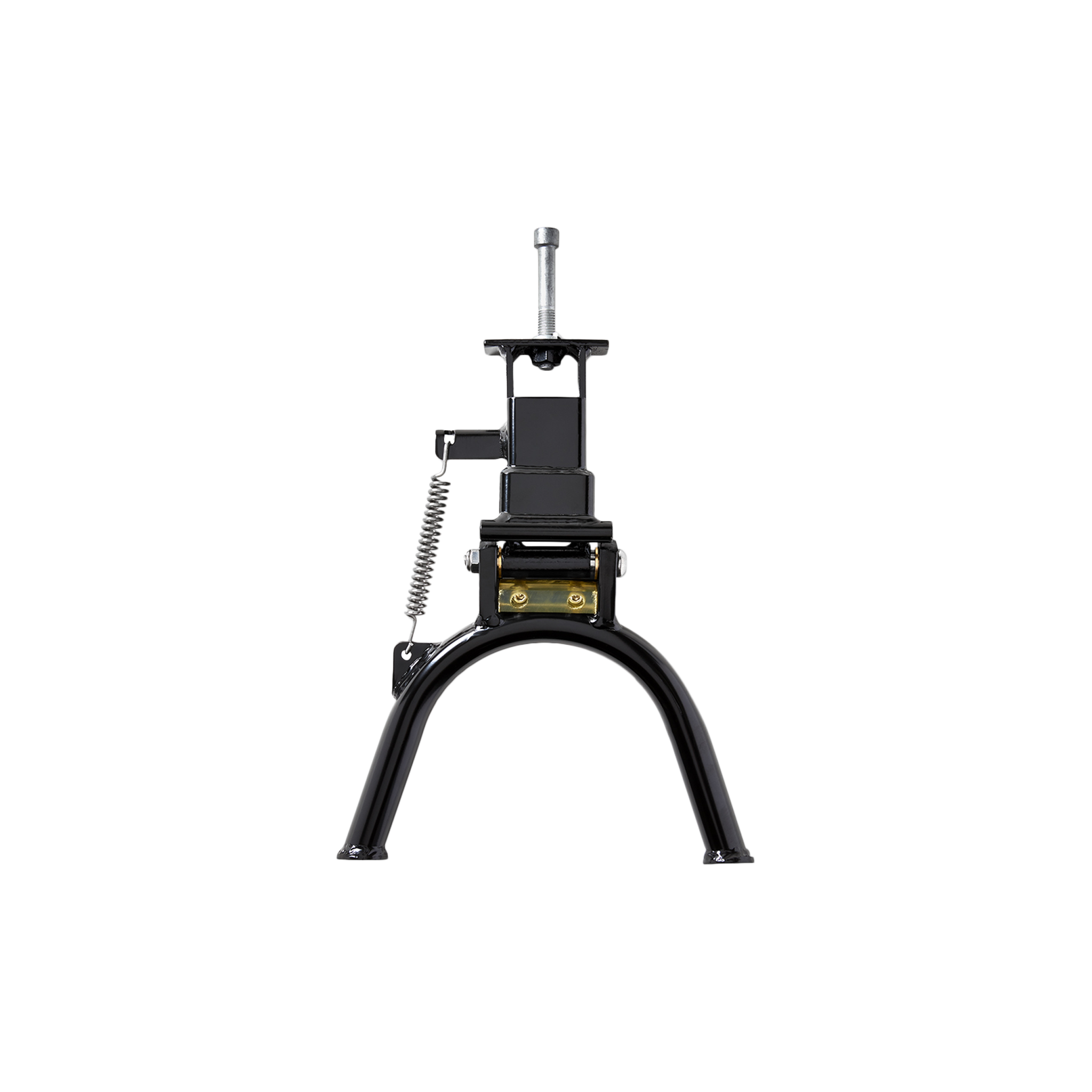 Detail view of a black RadRunner kickstand