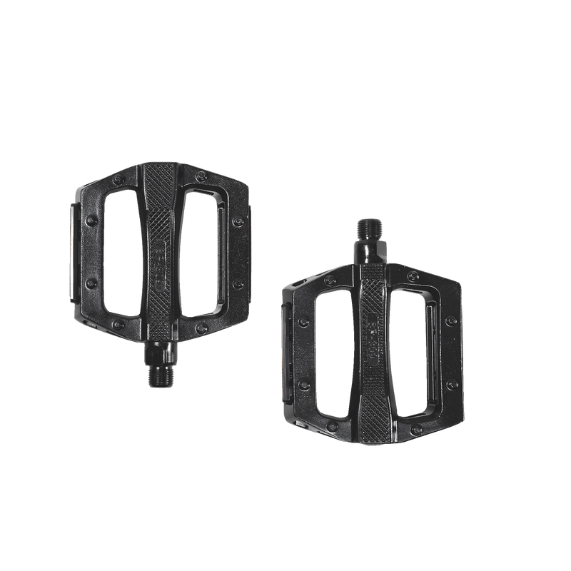 set of two black spare pedals