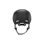 Back view of a matte black Bern Macon helmet