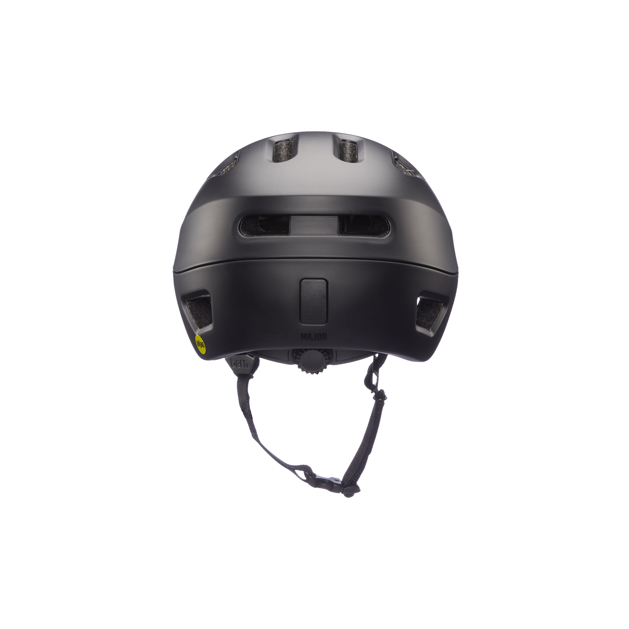 Back view of the Bern Major MIPS Helmet in black
