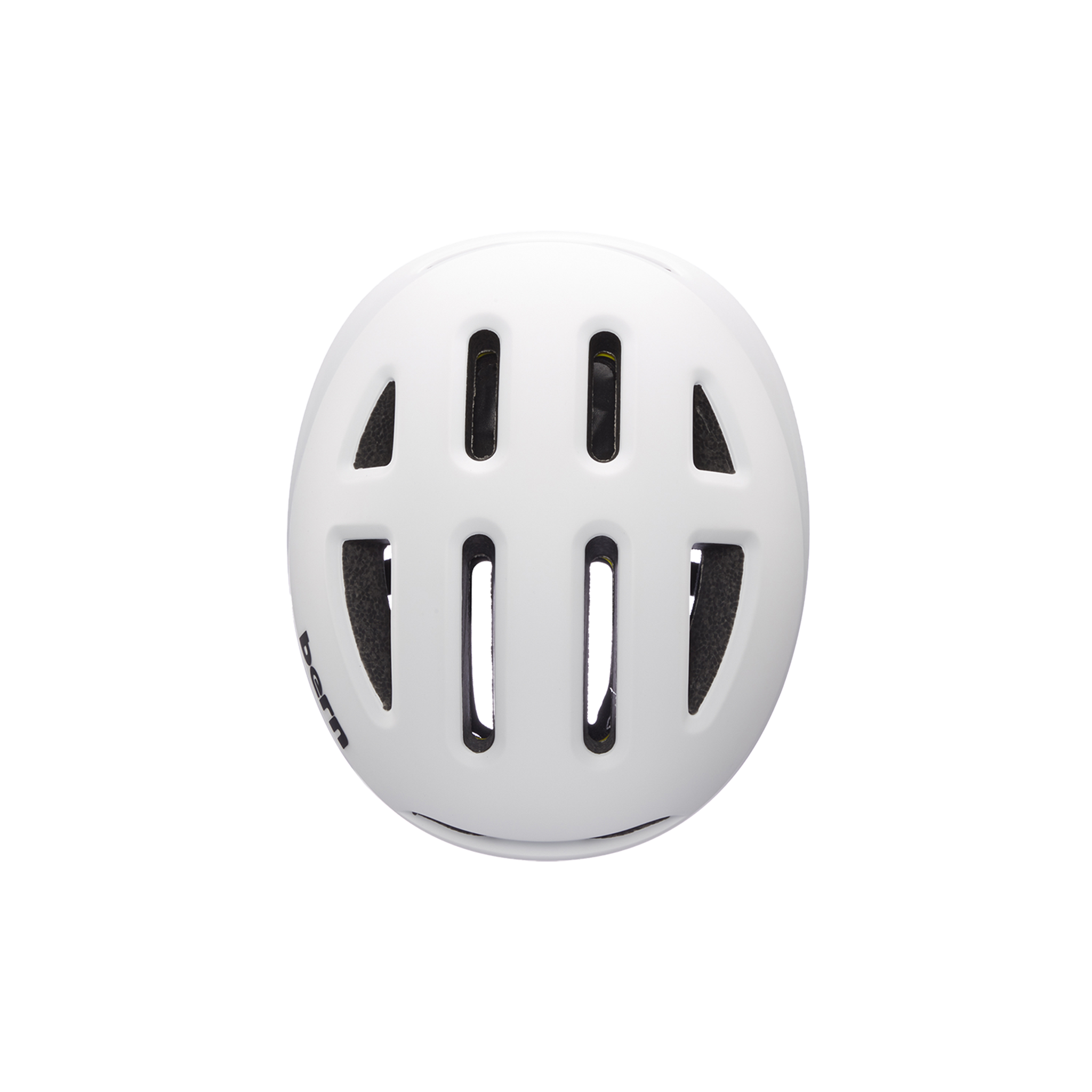 Top view of the Bern Major MIPS Helmet in white
