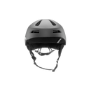 Side view of a black Bern kids' helmet